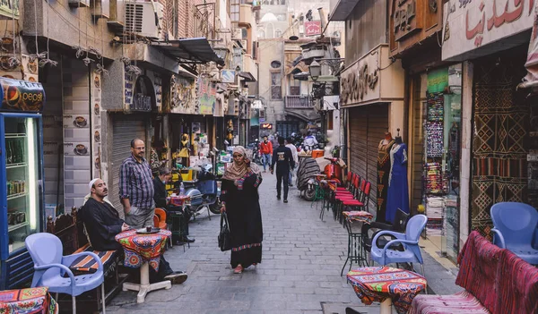 Cairo Egypt November 2020 Khan Khalili Famous Bazaar Historic Center — ストック写真