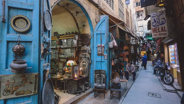 Cairo Egypt November 2020 Khan Khalili Famous Bazaar Historic Center — Stock Photo, Image