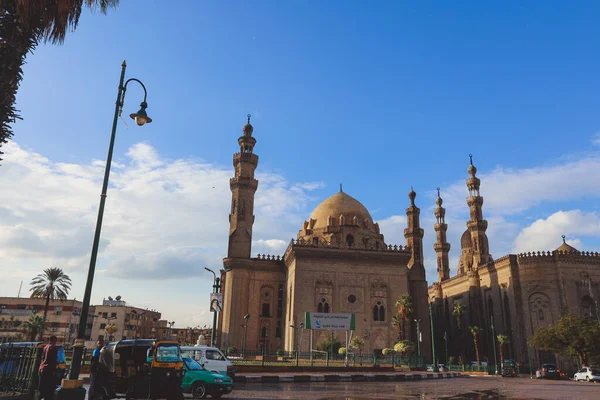 Kairó Egyiptom 2020 November Panorámás Kilátás Hassan Szultán Mecset Madraszájára — Stock Fotó