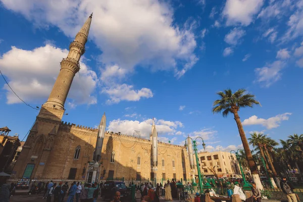 Kairó Egyiptom 2020 November Panorámás Kilátás Hassan Szultán Mecset Madraszájára — Stock Fotó