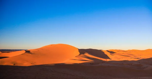 Amazing View Golden Sahara Desert Sands Oasis Town Taghit Algeria — 图库照片