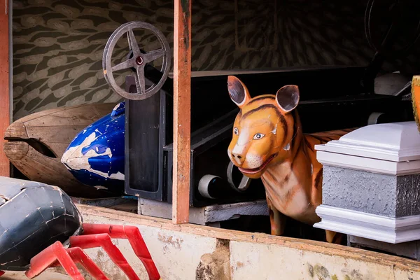 Interesting View Traditional Coffins Animal Format Ghana — стокове фото