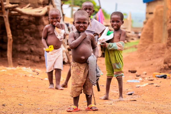 Larabanga Ghana August 2016 African Children Playing Larabanga Village Street — 스톡 사진