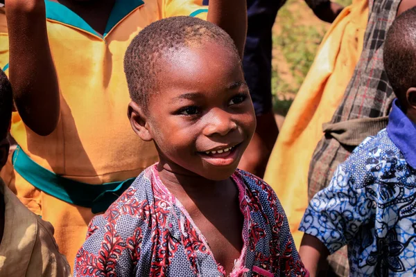 Kumasi Ghana April 2022 African Playing Children Village Street — Foto Stock