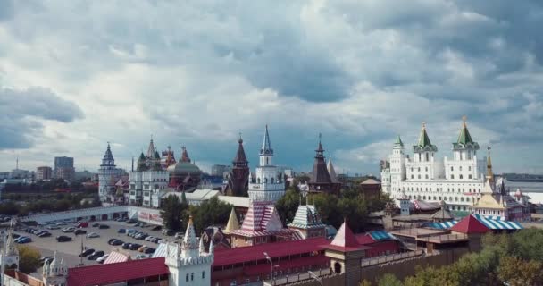 Russian Traditional Architecture Kremlin Izmailovo Moscow — Stok video