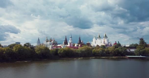 Russian Traditional Architecture Kremlin Izmailovo Moscow — Stok video