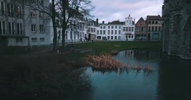 Aerial View of the Ghent Center in Belgium