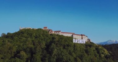 Romanian Ancient Citadel in Rasnov on the Mountain 