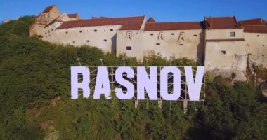 Romanian Ancient Citadel in Rasnov on the Mountain 