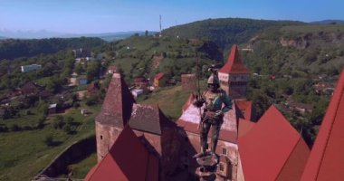 Gothic Corvin Castle in Transylvania, Romania