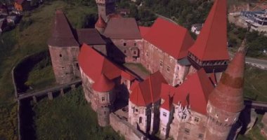 Gothic Corvin Castle in Transylvania, Romania
