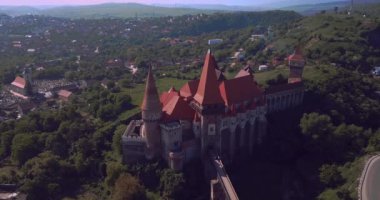 Gothic Corvin Castle in Transylvania, Romania