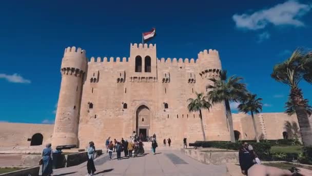 Old Fort Qaitbey Alexandria Egypt — Vídeo de Stock