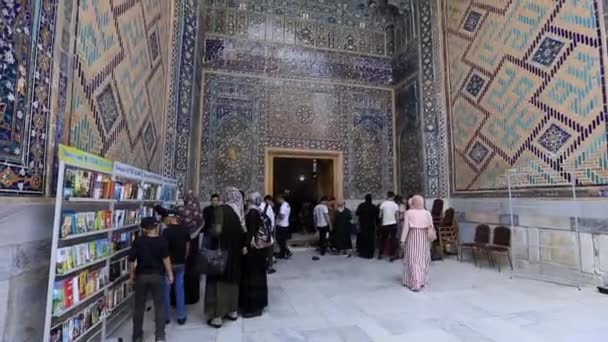 Registan Square Samarkand Ancient Uzbekistan — Wideo stockowe