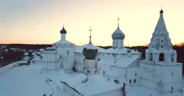 Holy Trinity Danilov Monastery Pereslavl Zalessky Russia — Stockvideo