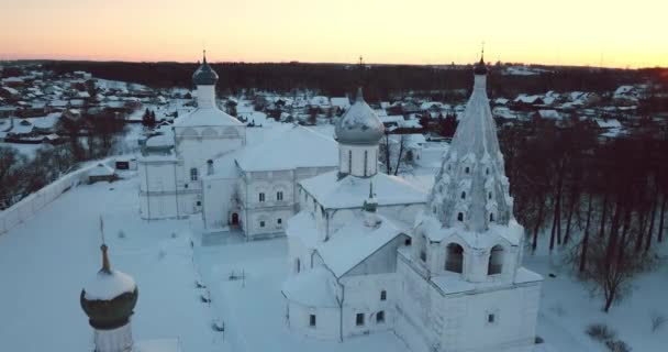 Holy Trinity Danilov Monastery Pereslavl Zalessky Russia — Stockvideo
