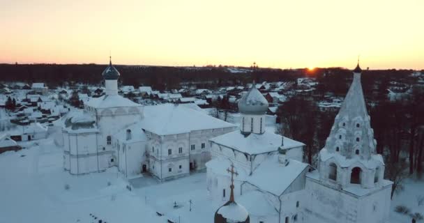 Holy Trinity Danilov Monastery Pereslavl Zalessky Russia — Stock video