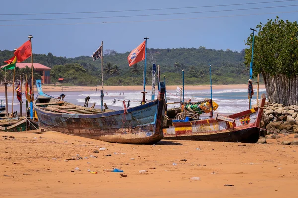 Amazing View Sandy Atlantic Coastline Axim Beach Ghana West Africa —  Fotos de Stock