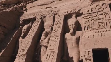 Abu Simbel Temple, Main Entrance and Statues