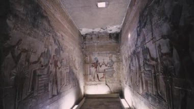 Ancient Temple Of Abydos Interior, Egypt