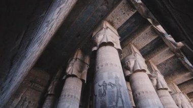 Painted Ceilings in the Temple of Dendera, Egypt