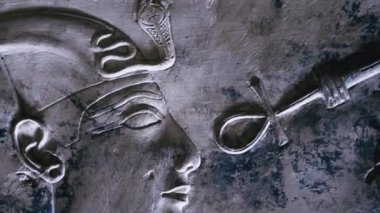 Wall Paintings In The Ancient Egyptian Temple Of Abydos