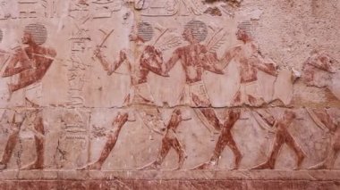 Ancient Wall Paintings In The Temple Of Hatshepsut, Egypt