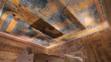 Tomb of Memnon, Pharaohs Ramses 5th and 6th, Valley of the Kings In Luxor, Egypt