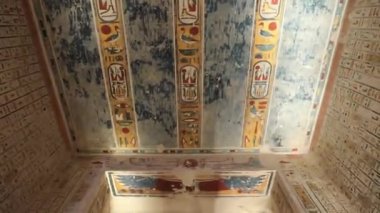 Tomb of Memnon, Pharaohs Ramses 5th and 6th, Valley of the Kings In Luxor, Egypt