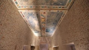 Tomb of Memnon, Pharaohs Ramses 5th and 6th, Valley of the Kings In Luxor, Egypt