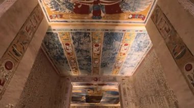 Tomb of Memnon, Pharaohs Ramses 5th and 6th, Valley of the Kings In Luxor, Egypt