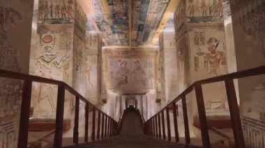 Tomb of Memnon, Pharaohs Ramses 5th and 6th, Valley of the Kings In Luxor, Egypt