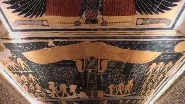 Tomb Memnon Pharaohs Ramses 5Th 6Th Valley Kings Luxor Egypt — Stock Video