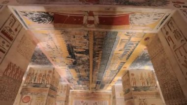 Tomb of Memnon, Pharaohs Ramses 5th and 6th, Valley of the Kings In Luxor, Egypt