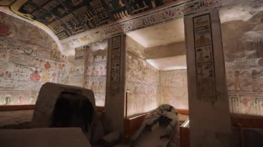 Tomb of Memnon, Pharaohs Ramses 5th and 6th, Valley of the Kings In Luxor, Egypt