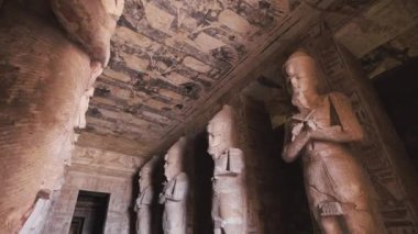 Interior Statues Of Abu Simbel Temple In Egypt