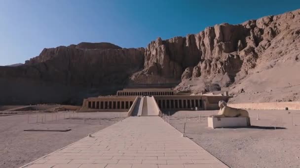 General View Temple Hatshepsut Luxor Egypt — Stock video