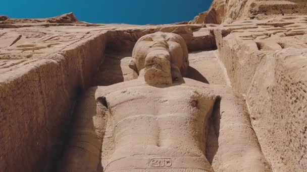 Interior Statues Abu Simbel Temple Egypt — Vídeos de Stock