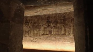 Ancient Drawings Inside The Abu Simbel Temple In Egypt