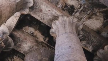 Majestic Columns In The Temple Of Edfu, Egypt