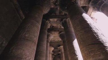 Majestic Columns In The Temple Of Edfu, Egypt