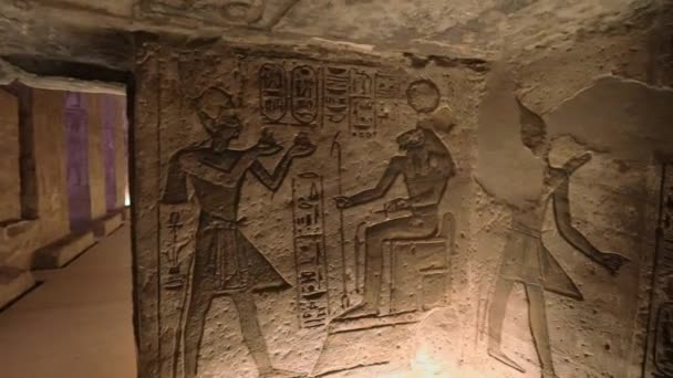 Ancient Drawings Abu Simbel Temple Egypt — Video