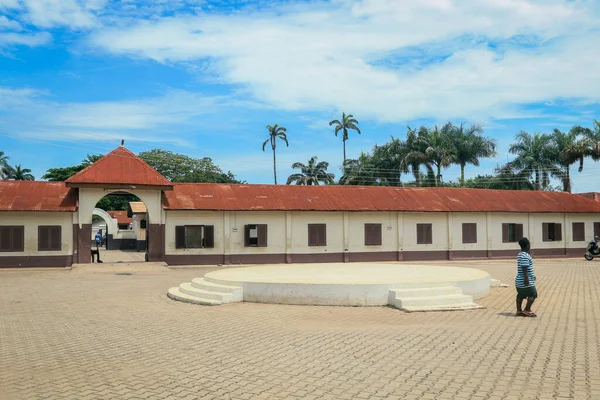 Kumasi,  Ghana - April 15, 2022: Picture of the Manhyia Palace Museum is a historical museum located in the West Africa