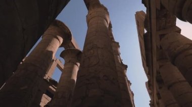 Huge Columns In The Karnak Temple, Egypt