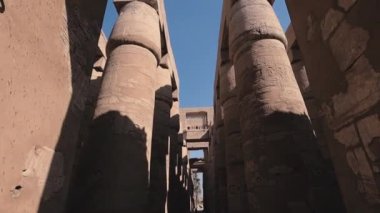 Huge Columns In The Karnak Temple, Egypt