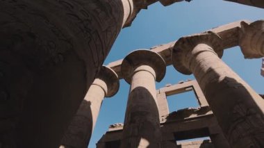 Huge Columns In The Karnak Temple, Egypt