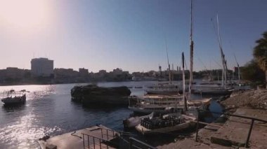 Panorama Of The Nile River In Aswan, Egypt