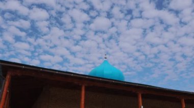 Domes Of The Mosque Against The Sky In Kyzylorda, Kazakhstan