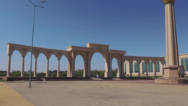 Central City Park Aktobe Kazakhstan — Stok Video
