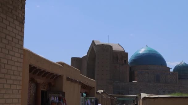 Mausoleum Khoja Ahmed Yasawi Turkestan Kazakstan — Stockvideo